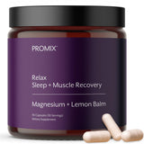 ProMix Nutrition frasco frontal mostrando 90 cápsulas y etiqueta limpia
