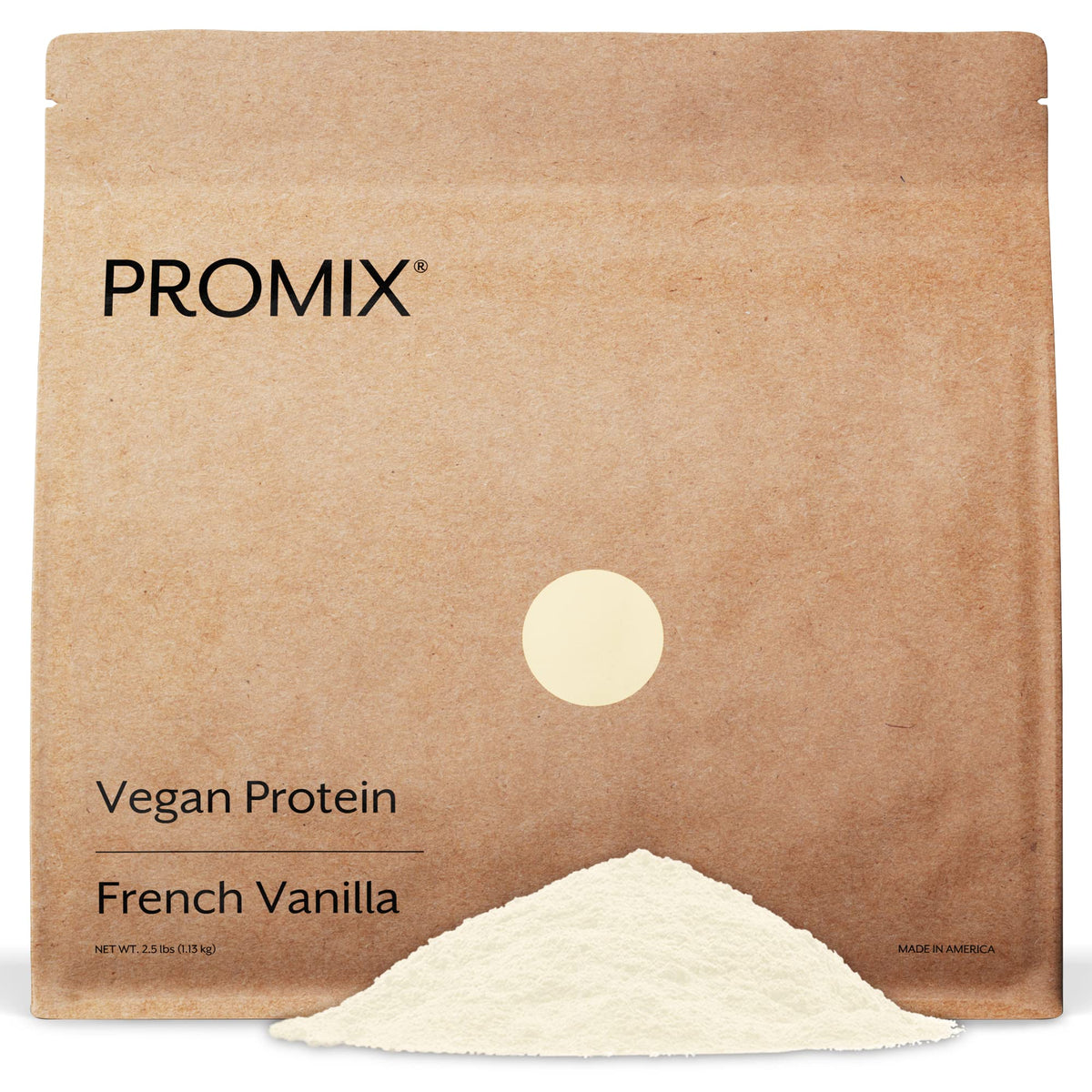 ProMix Nutrition envase frontal de vainilla mostrando etiqueta y beneficios
