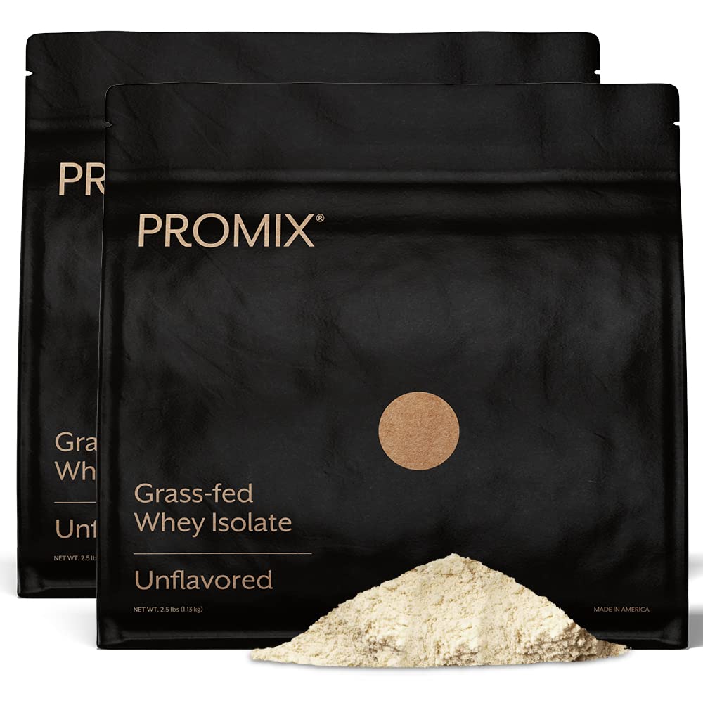 ProMix envase frontal de Whey Isolate sin sabor mostrando presentación y confianza