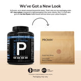 ProMix Nutrition detalle de la etiqueta con información de ingredientes transparentes