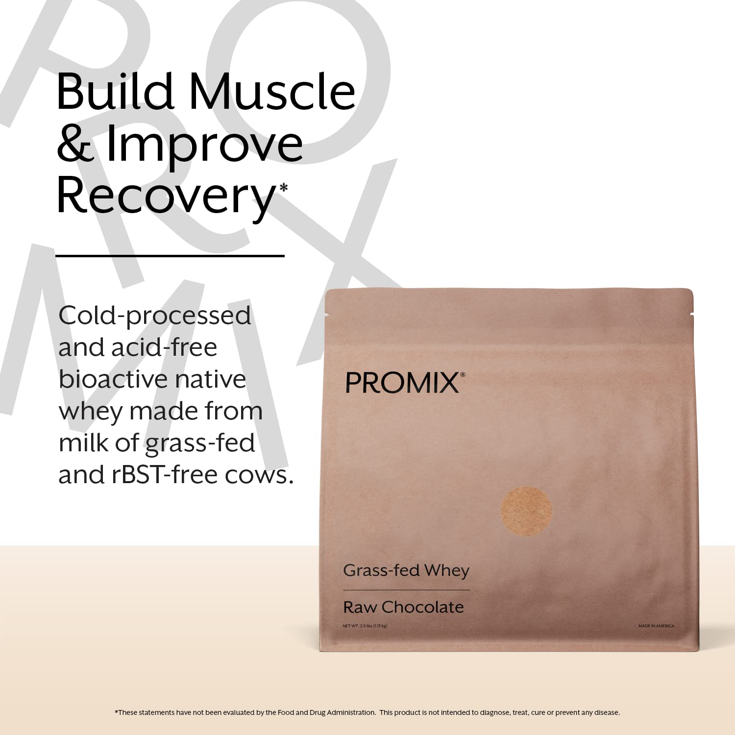 ProMix Nutrition textura del polvo fino y cremoso para mezclar fácilmente y mejorar absorción