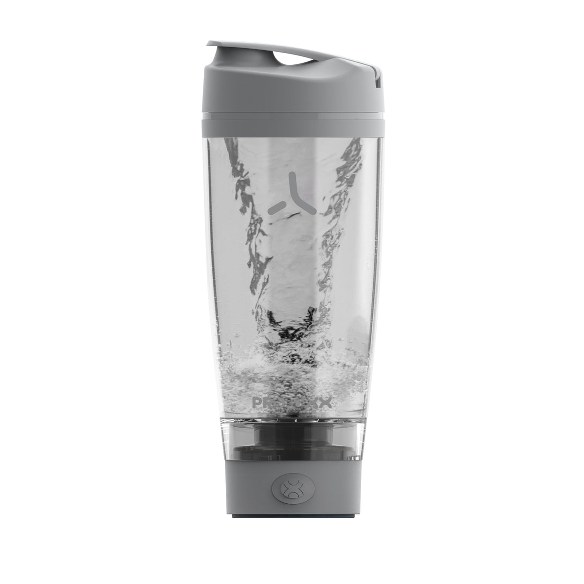 PROMIXX frontal del vaso mostrando diseño y capacidad, portátil y elegante