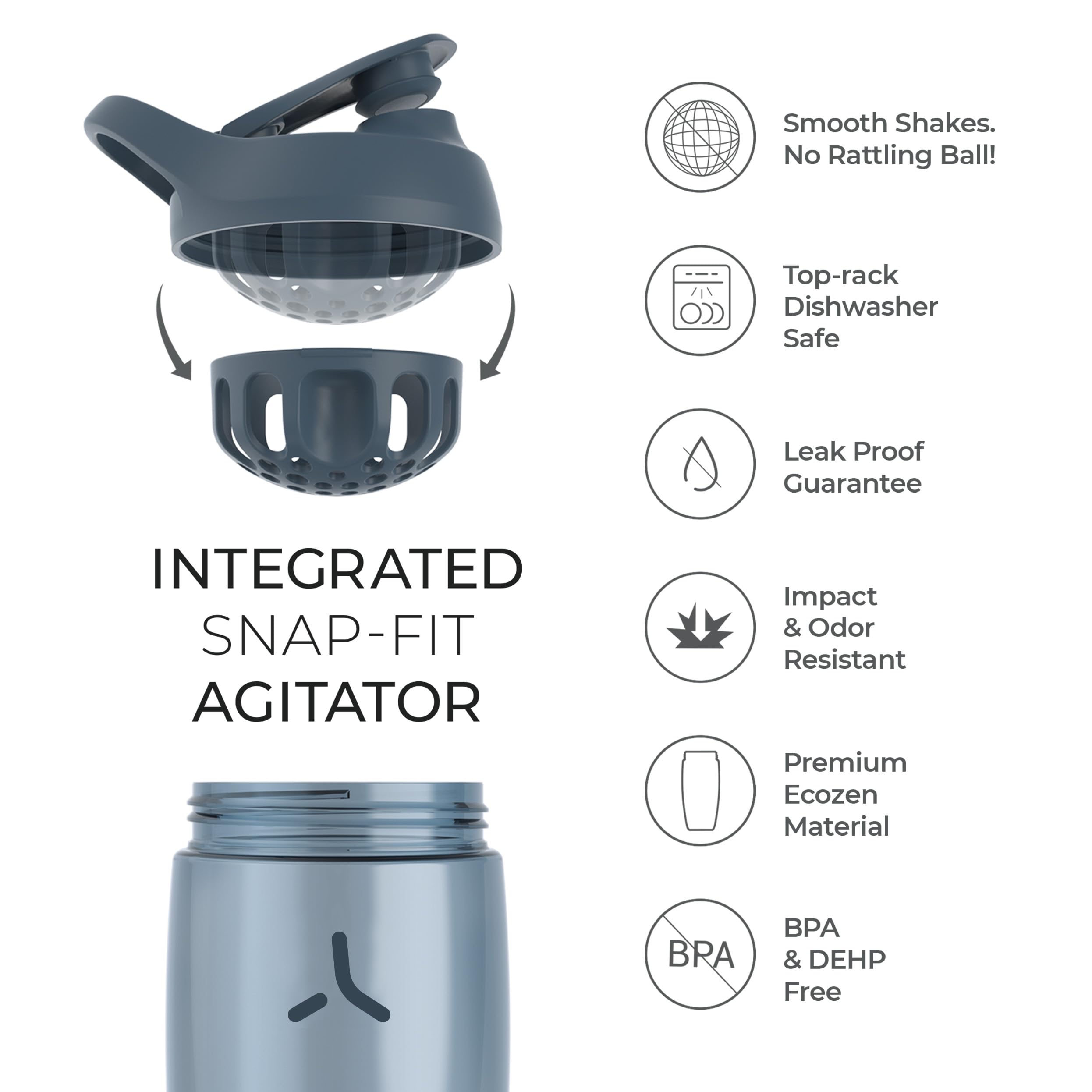 PROMIXX boca ancha abierta facilitando limpieza rápida y eficaz