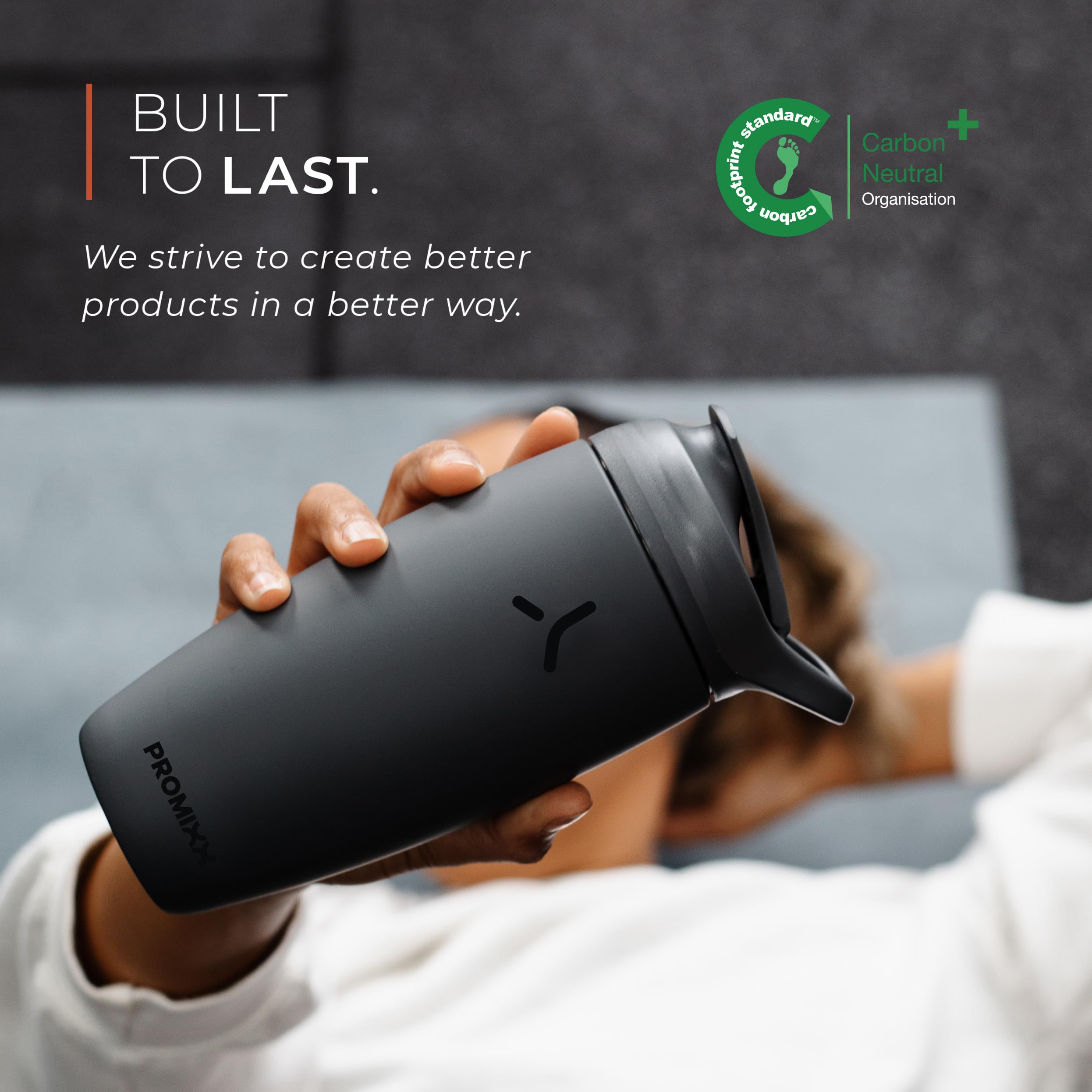 PROMIXX comparativa tamaño 18oz para porciones de suplementos prácticas