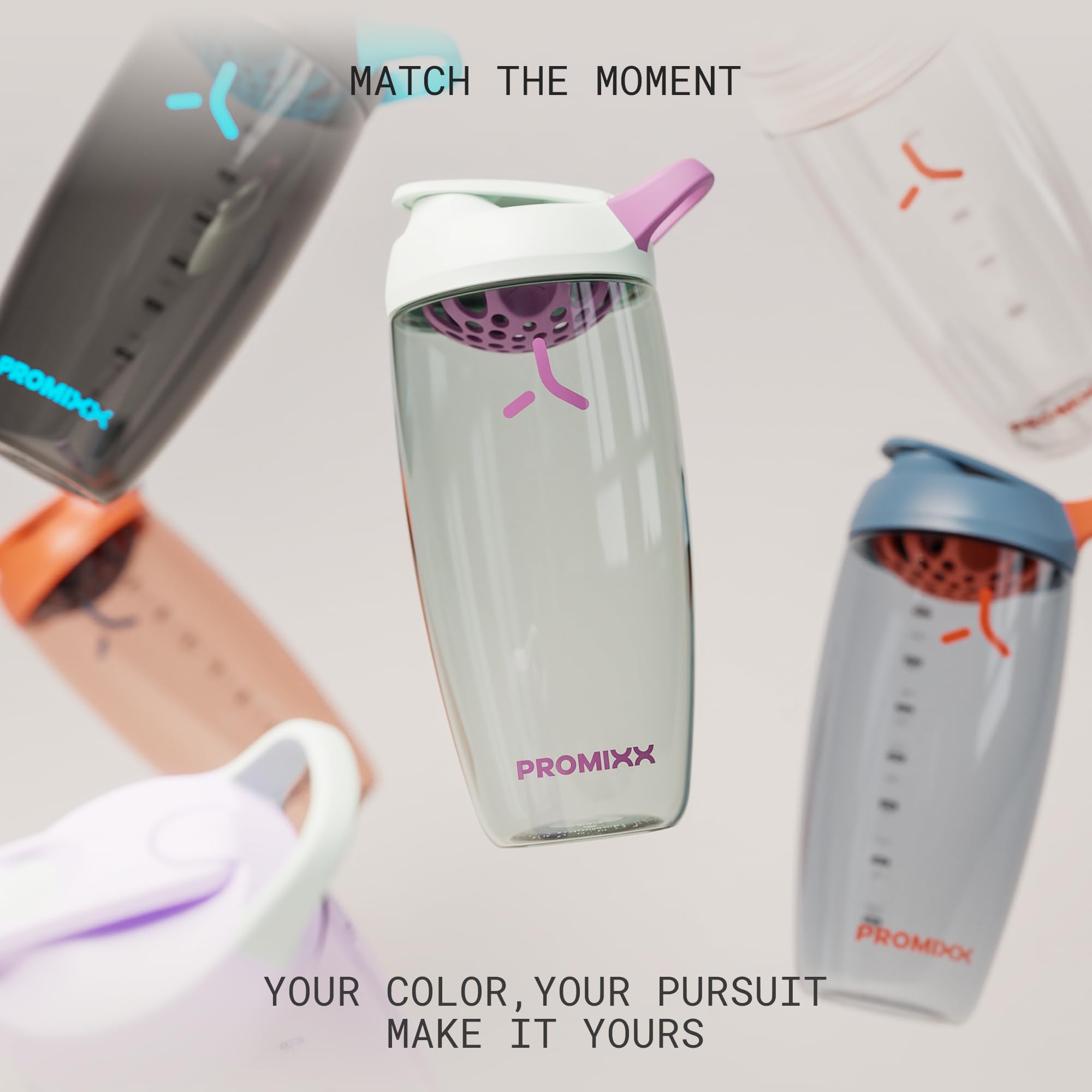 PROMIXX en mochila de gimnasio, cierre dual que evita fugas