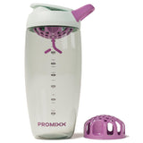 PROMIXX vista frontal con tapa cerrada y diseño seagrass, fácil de llevar