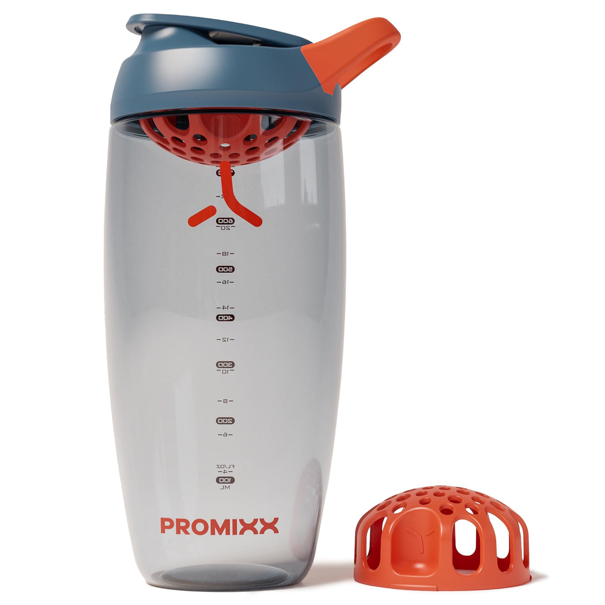 PROMIXX frontal del Pursuit 26oz mostrando diseño y color midnight blue, fácil identificación