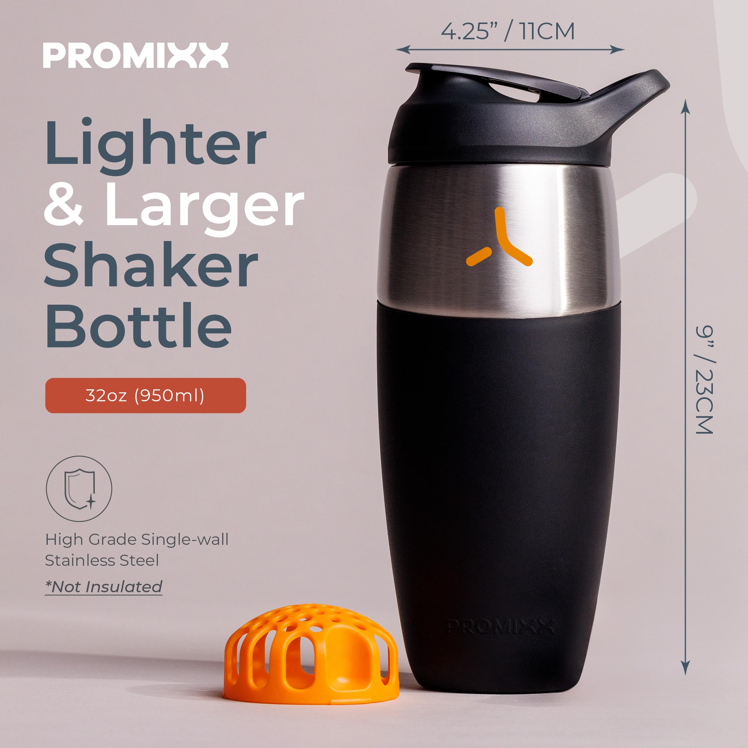 PROMIXX textura de acero inoxidable resistente y sin olores