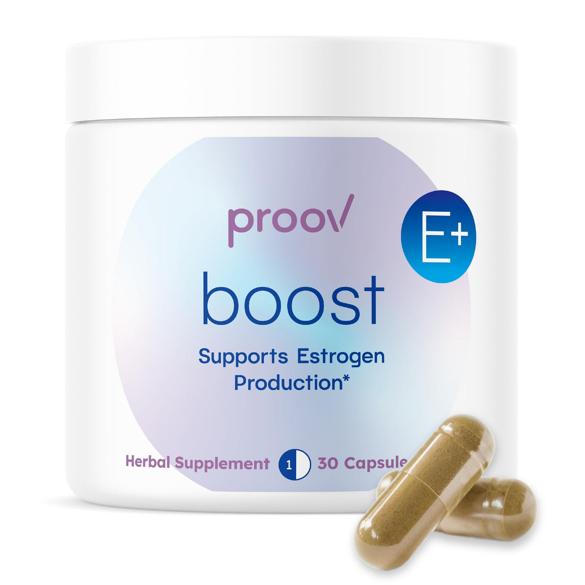Proov frasco frontal mostrando diseño y cantidad, apoya claridad sobre el producto