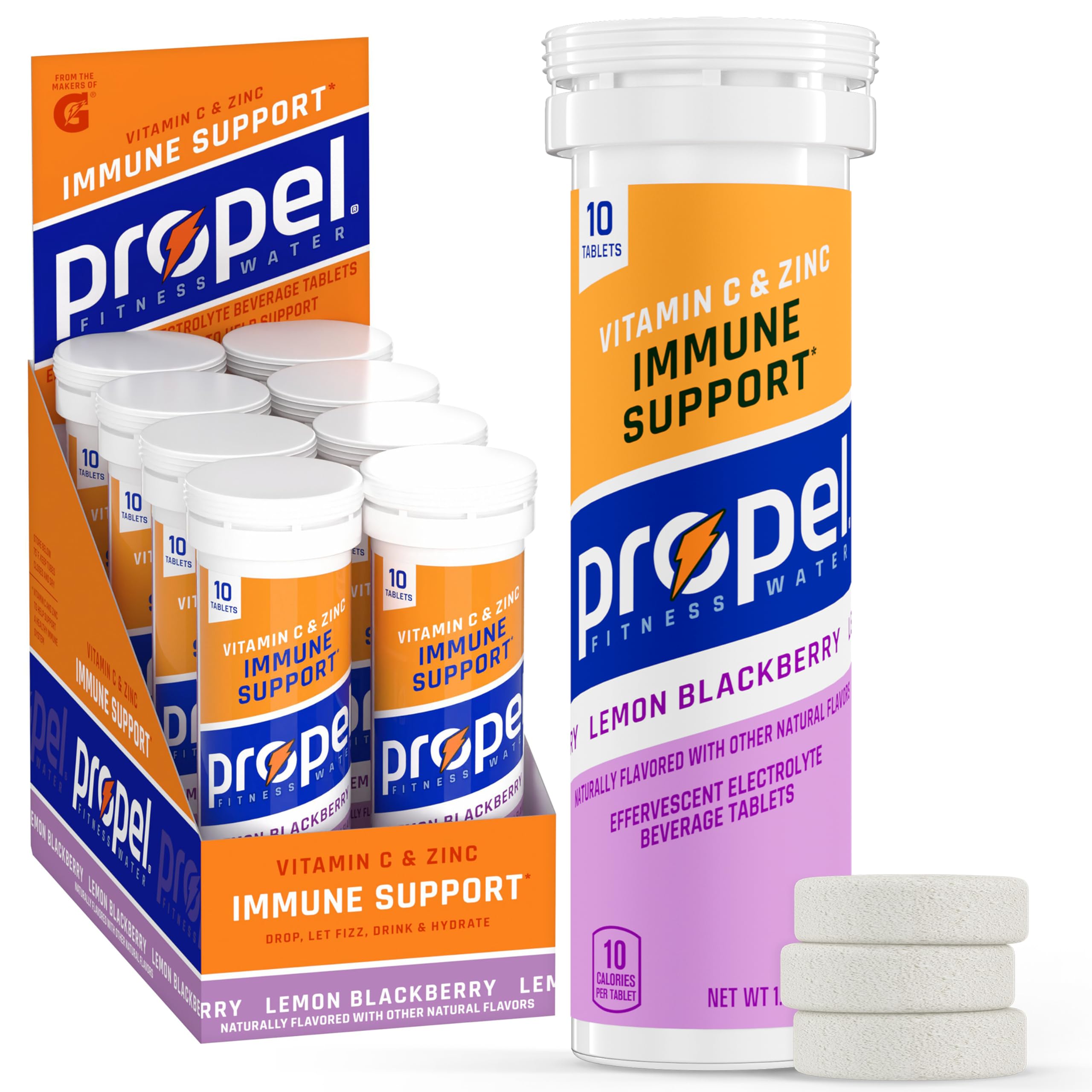 Propel frente del paquete mostrando variedad y conveniencia