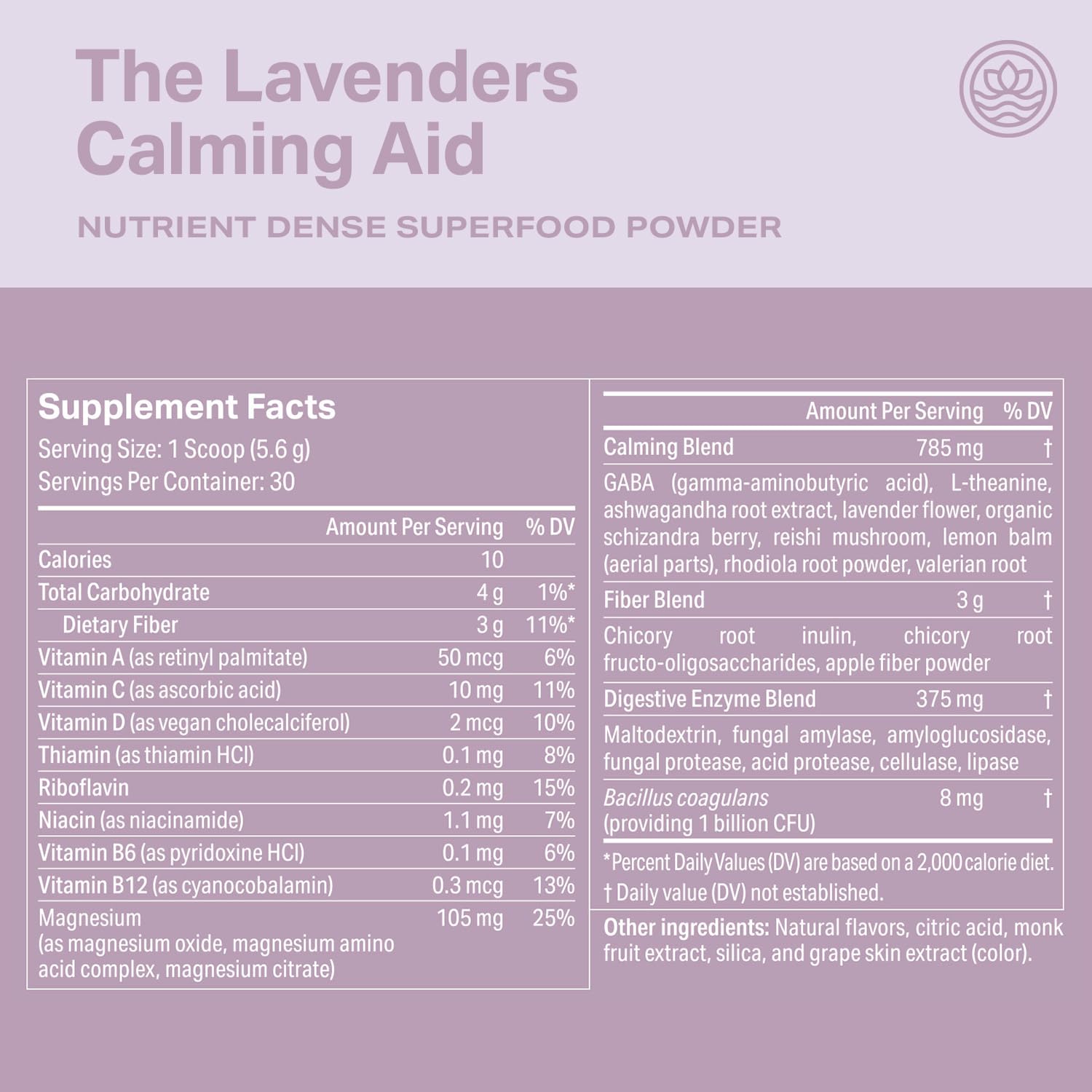 Proper The Lavenders mezclado en batido matinal nutritivo y sabroso