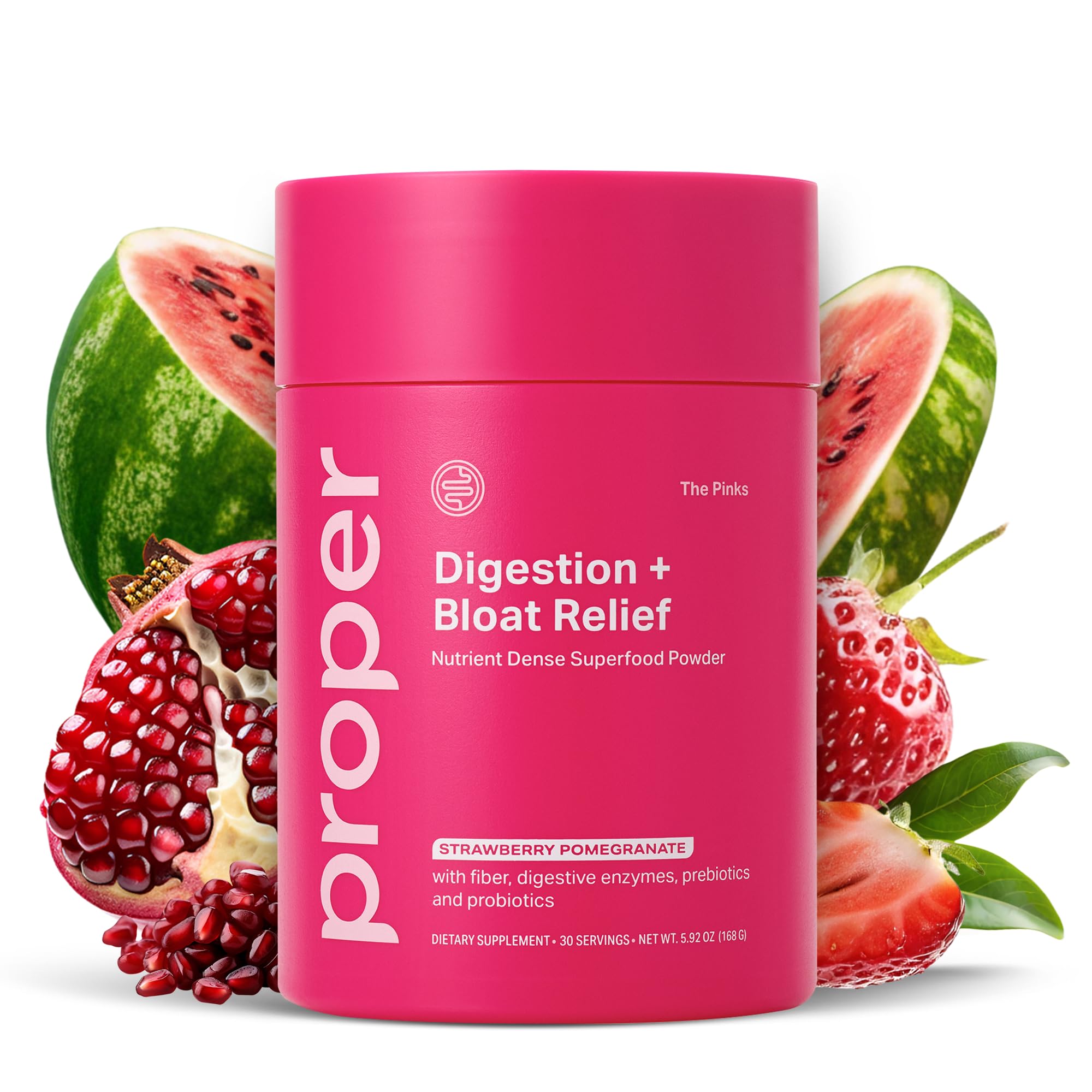 Proper The Pinks envase frontal mostrando marca y sabor, fácil identificación y confianza