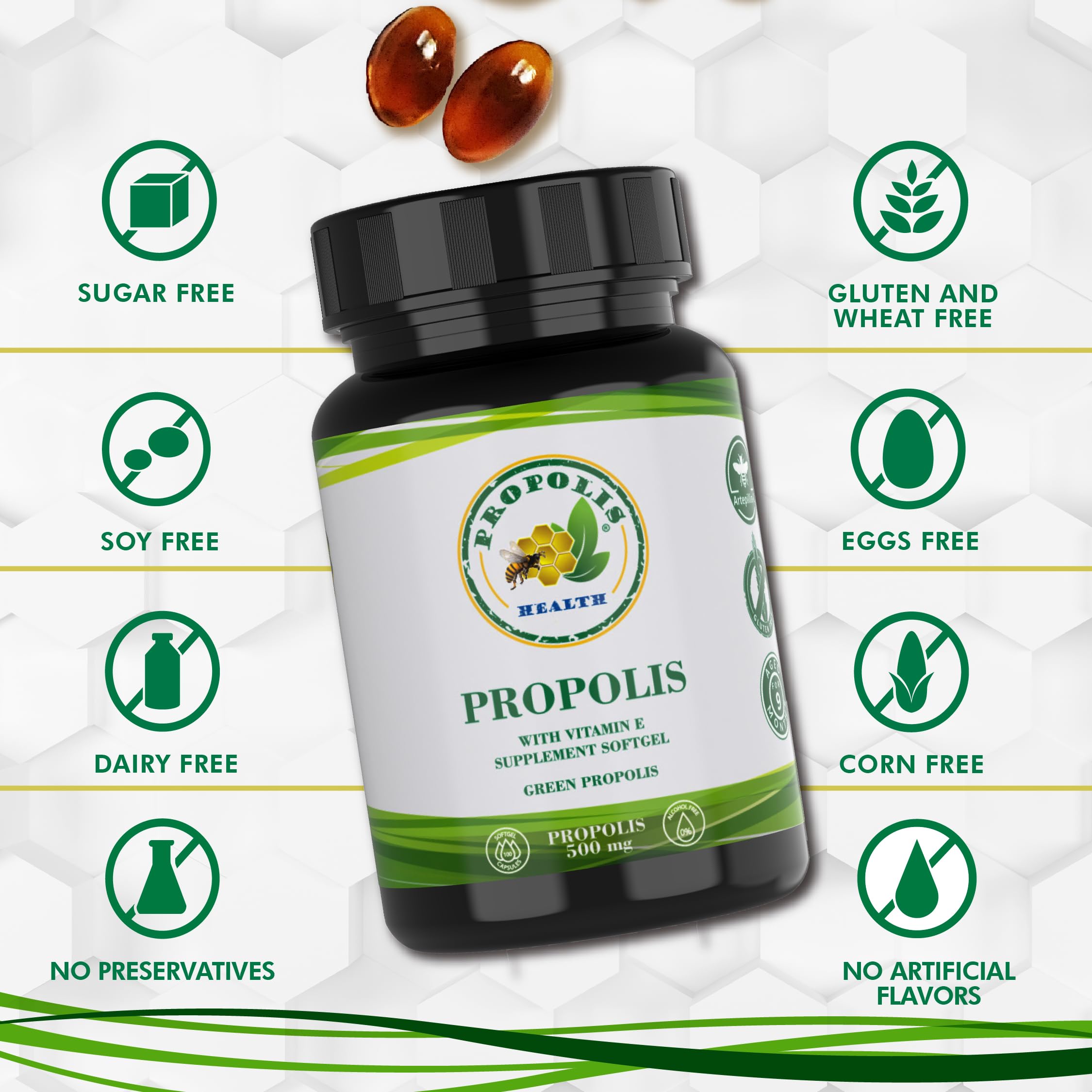 Propolis Health extracto de propóleo verde y sus compuestos naturales