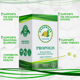 Propolis Health persona tomando cápsula mostrando uso diario sencillo