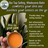ProSeed Holistic Wellness ingredientes naturales en mesa, muestra la mezcla botánica