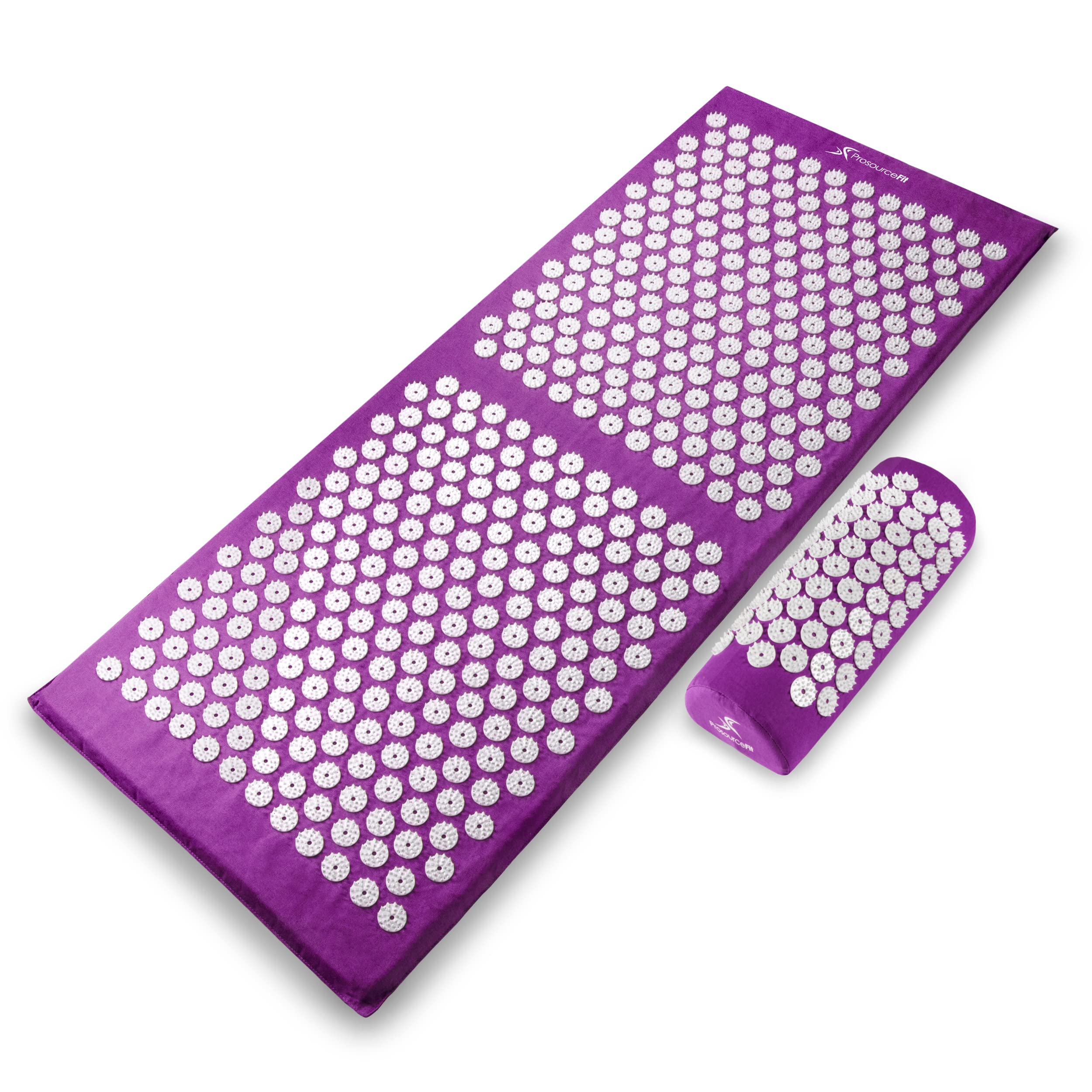 ProSource alfombra frontal mostrando puntos, alivia tensión lumbar