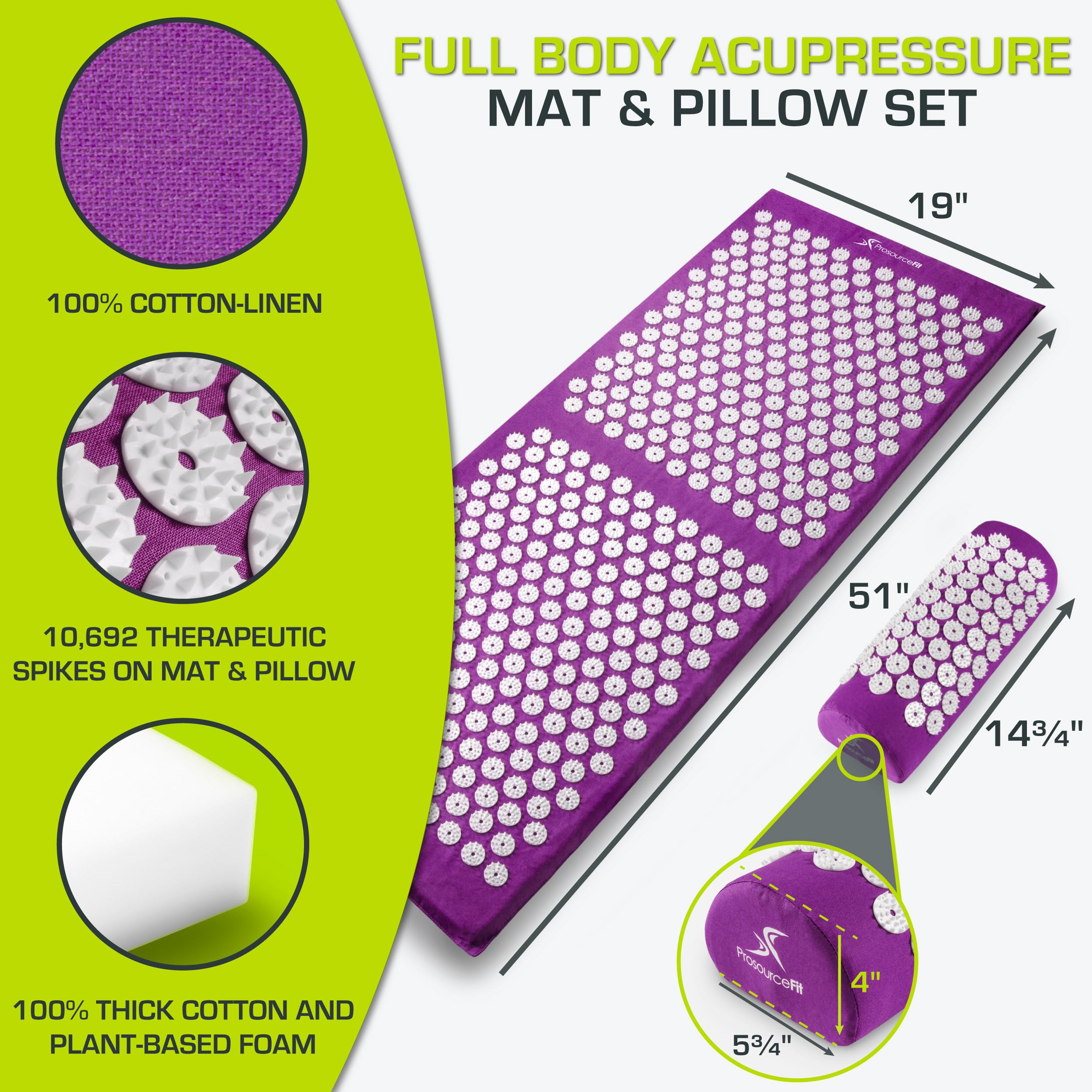 ProSource cojín de cuello detalle de textura, soporte cervical cómodo