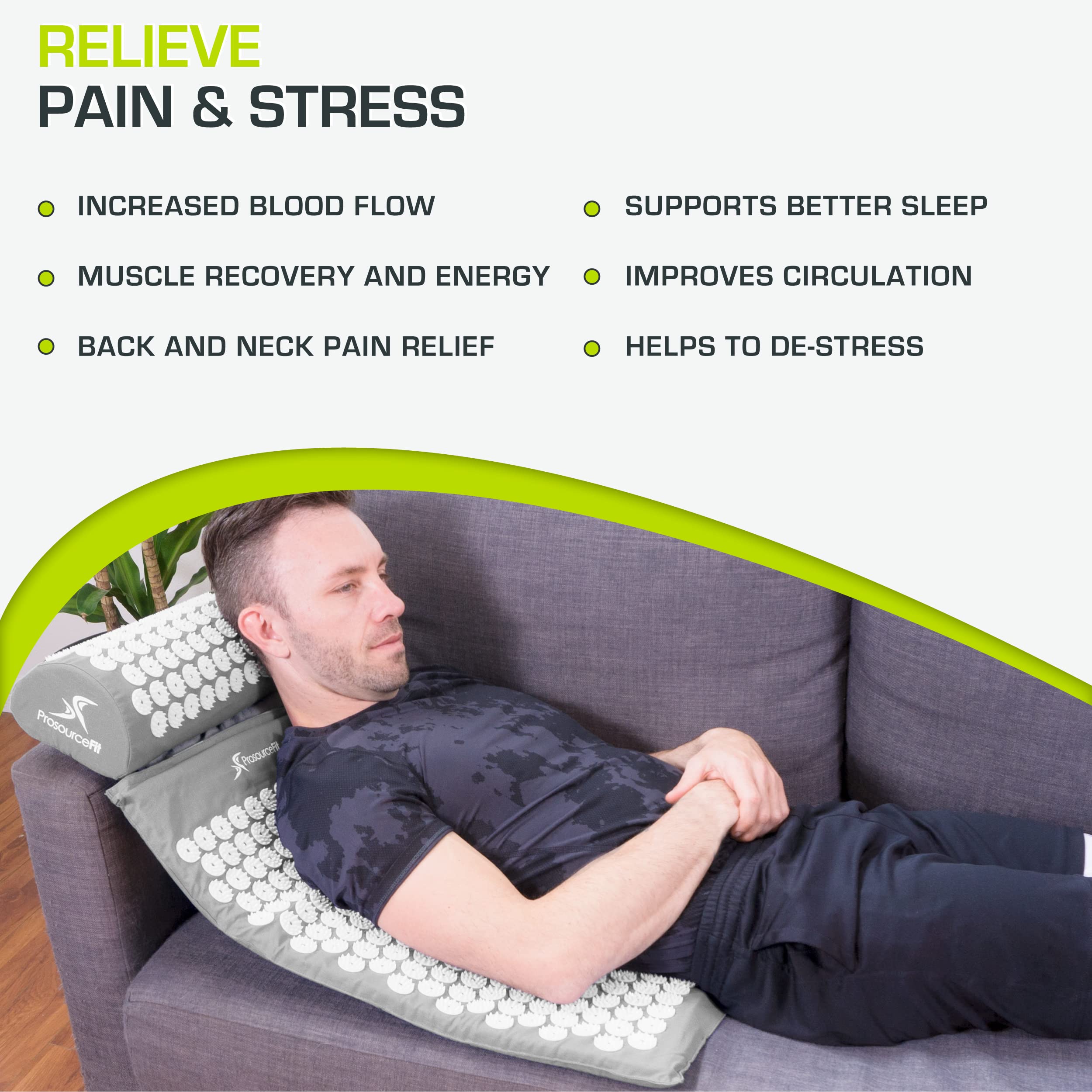 ProSource colchoneta en uso durante una sesión de yoga post-ejercicio