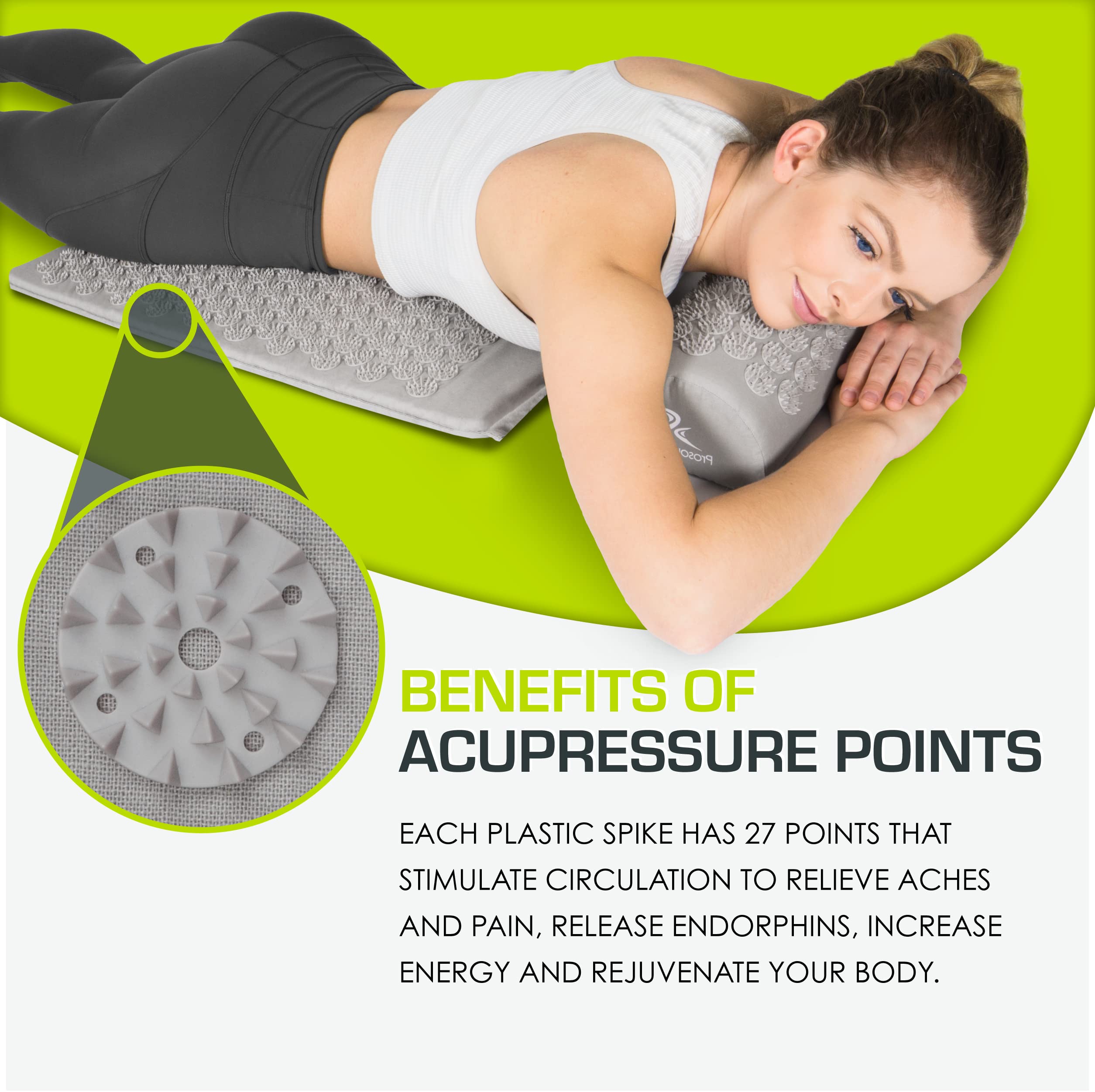 ProSource colchoneta en uso durante yoga para recuperación y calma
