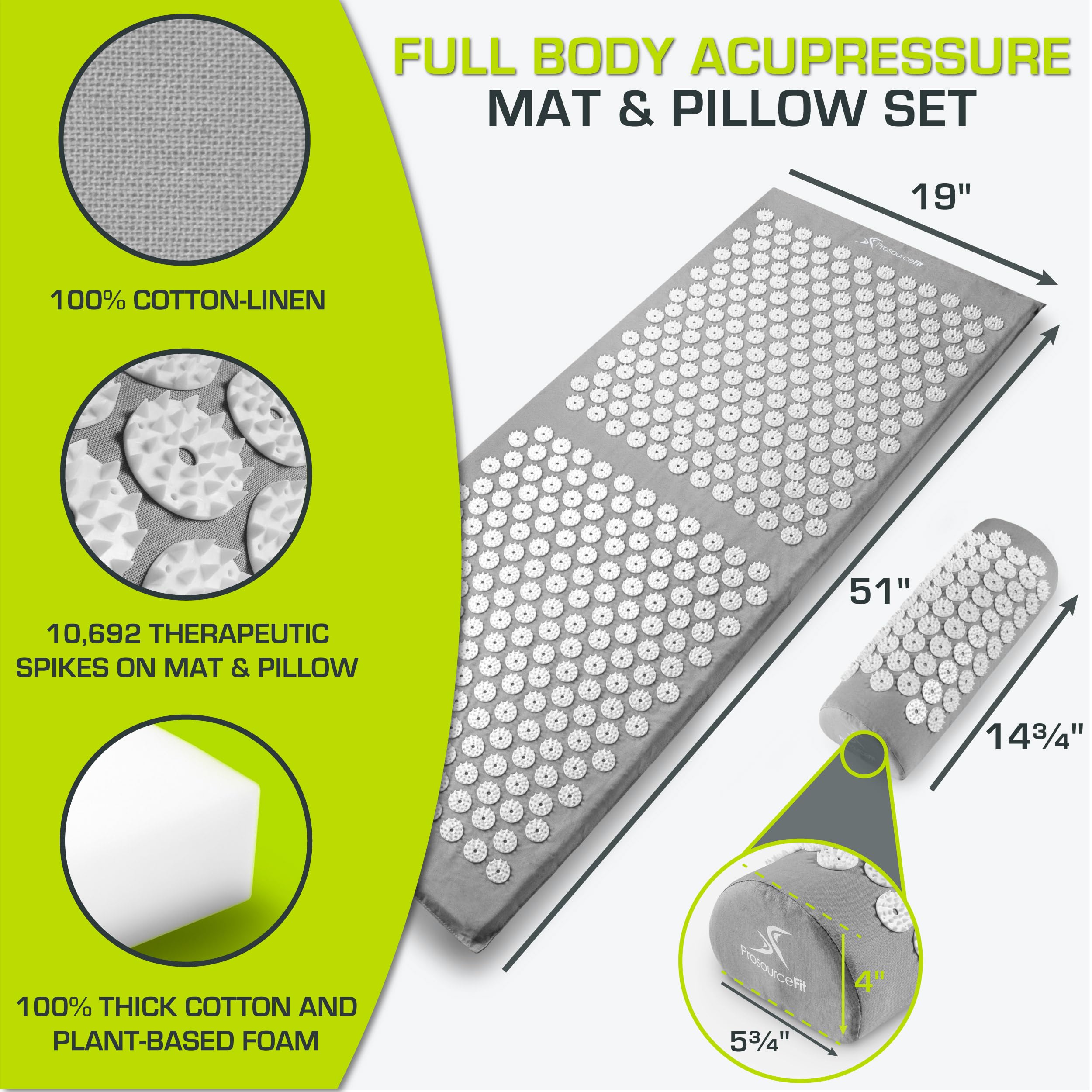 ProSource ProsourceFit almohada cervical mostrando soporte ergonómico