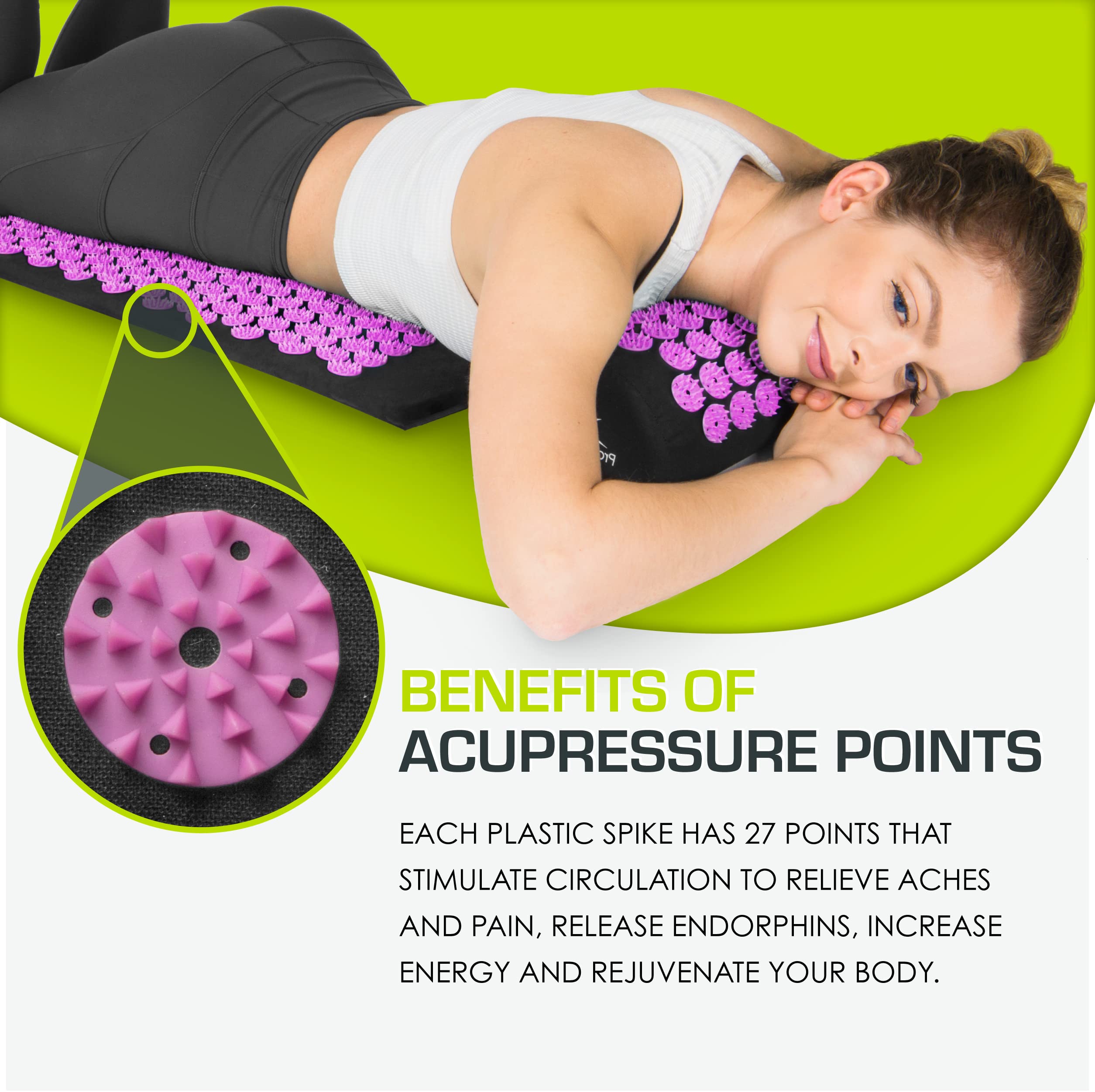 ProSource fit detalle de puntas plásticas que ejercen presión terapéutica