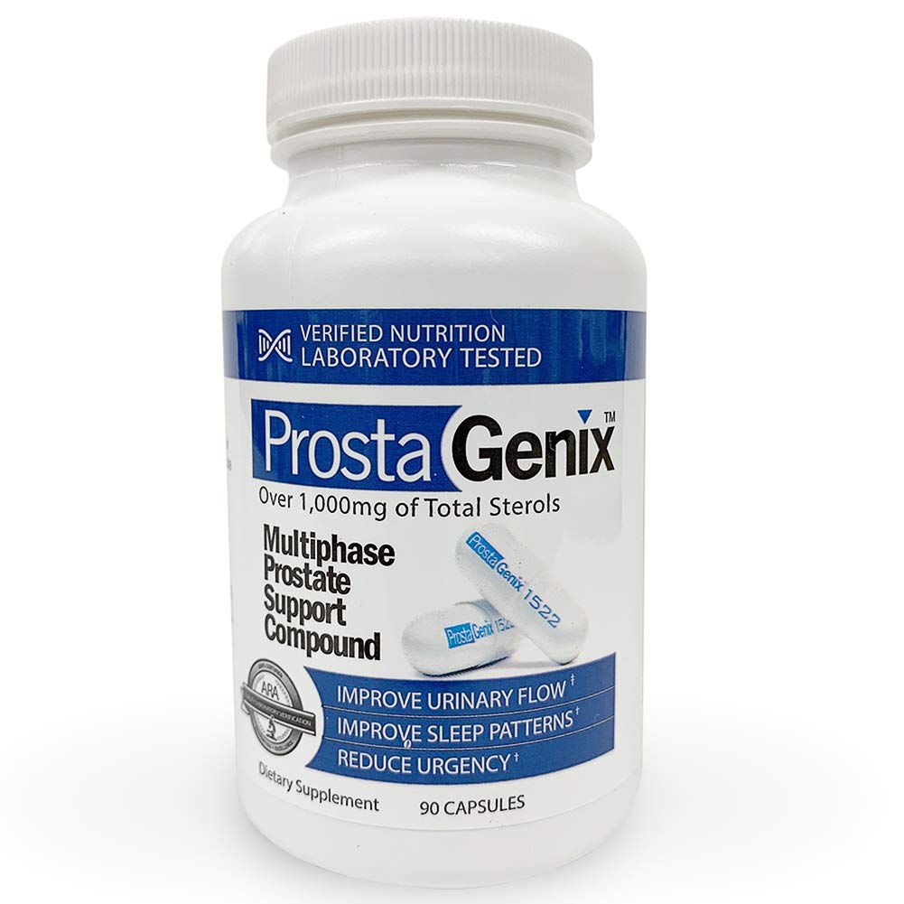 ProstaGenix producto en mesa nocturna sugiere menos idas al baño