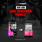 ProSupps envase en mano para comparar tamaño real y porciones
