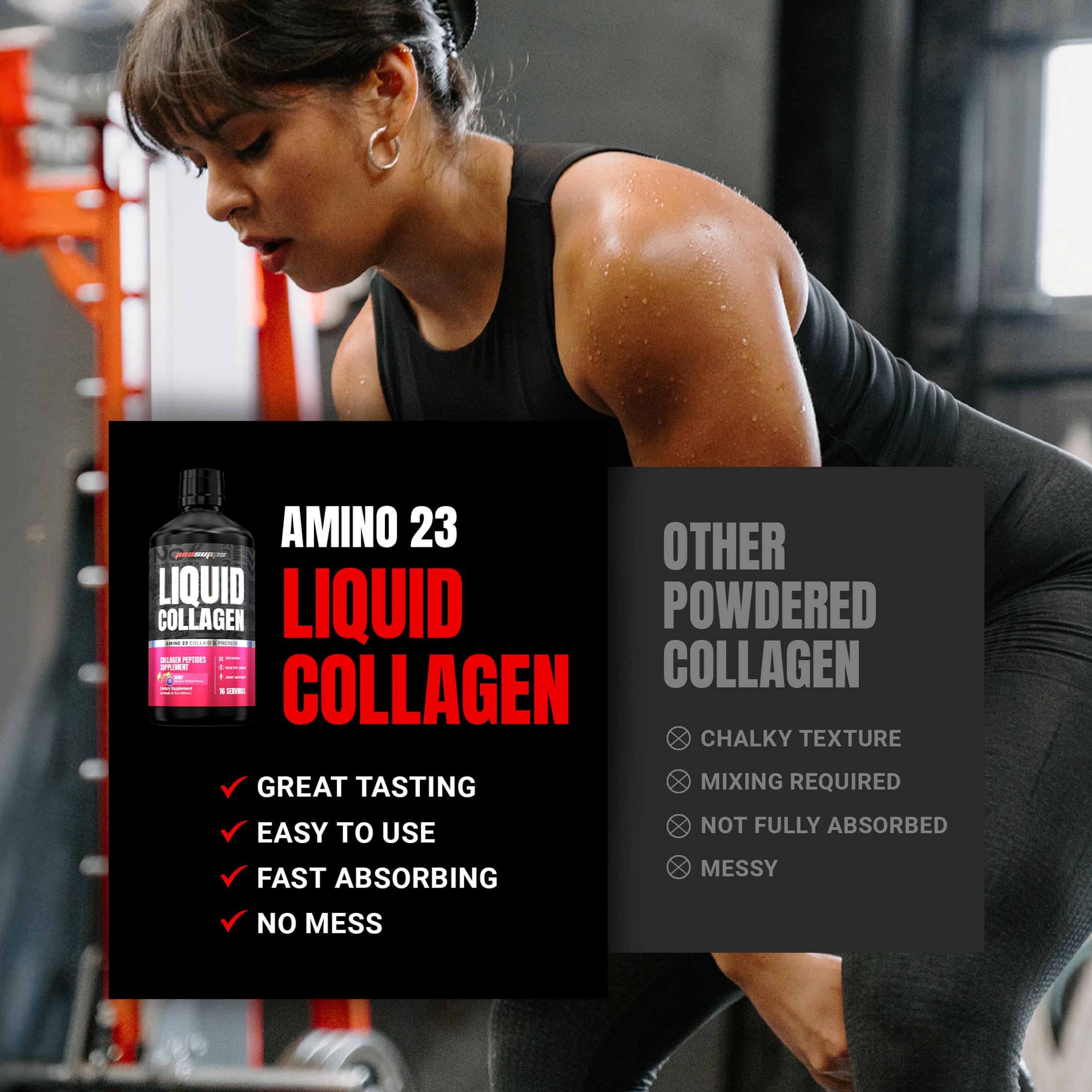 ProSupps etiqueta nutricional legible con ingredientes y pruebas