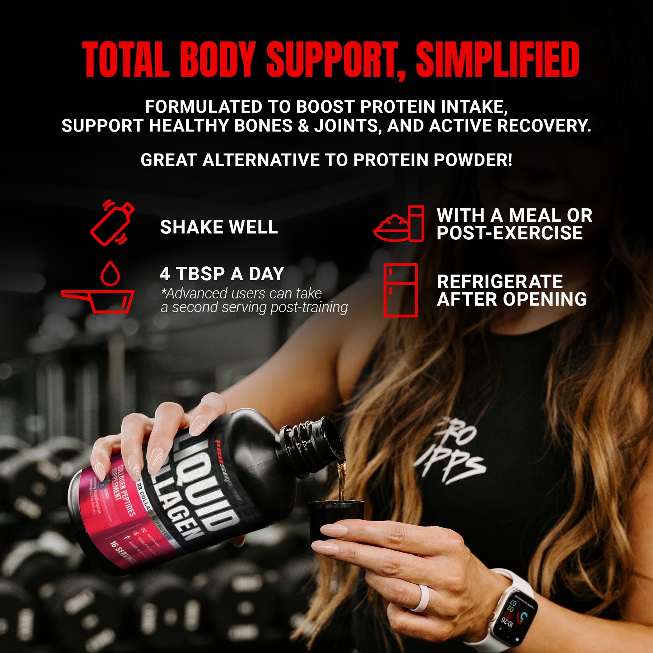 ProSupps cucharilla con porción lista para tomar y dosificación práctica