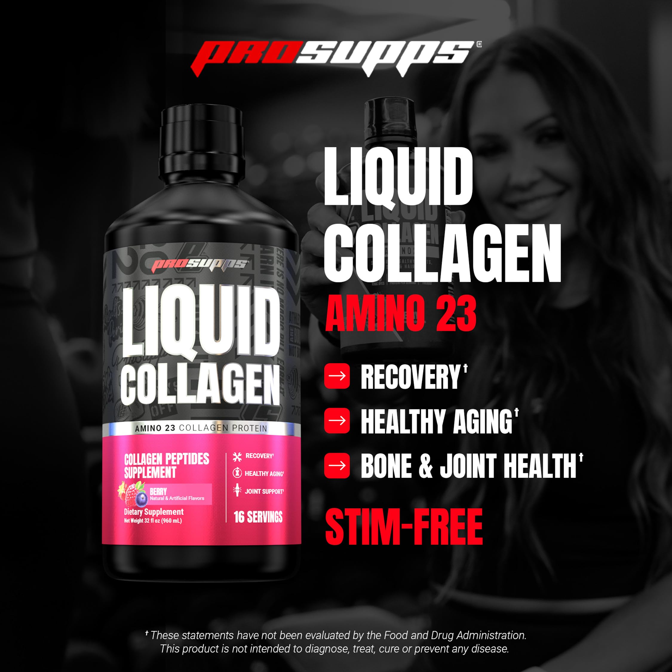 ProSupps primer plano de textura líquida y apariencia apetecible