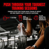 ProSupps scoop medido con una cucharada lista para mezclar antes de entrenar