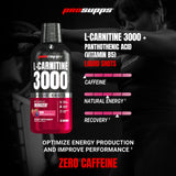 ProSupps detalle de etiqueta que destaca L-Carnitina y Vitamina B5