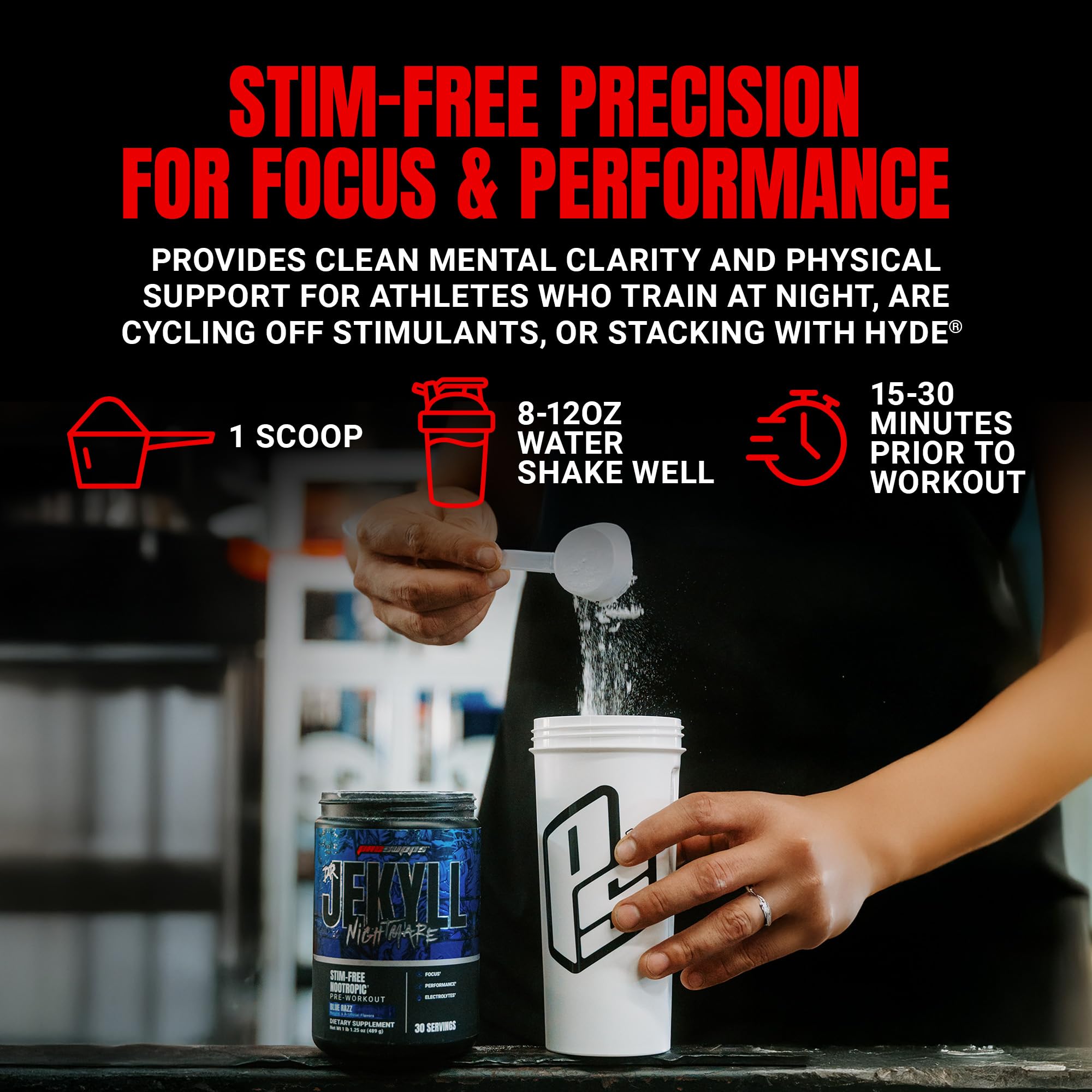 ProSupps lista de ingredientes clave para enfoque y bombeo