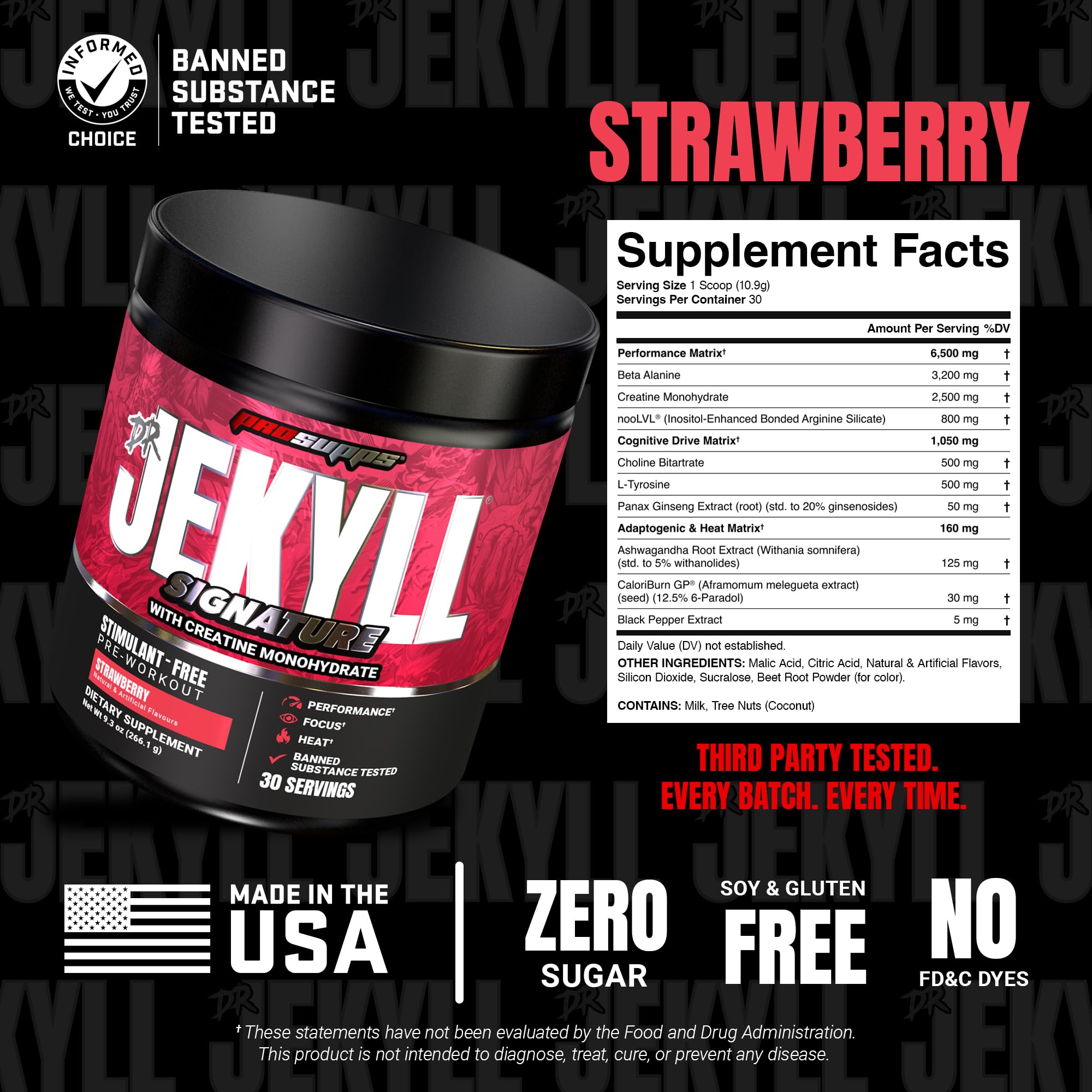 ProSupps Dr. JEKYLL atleta en gimnasio usando el pre-entreno sin cafeína