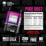ProSupps HYDE V2 junto a objetos de referencia mostrando tamaño del envase