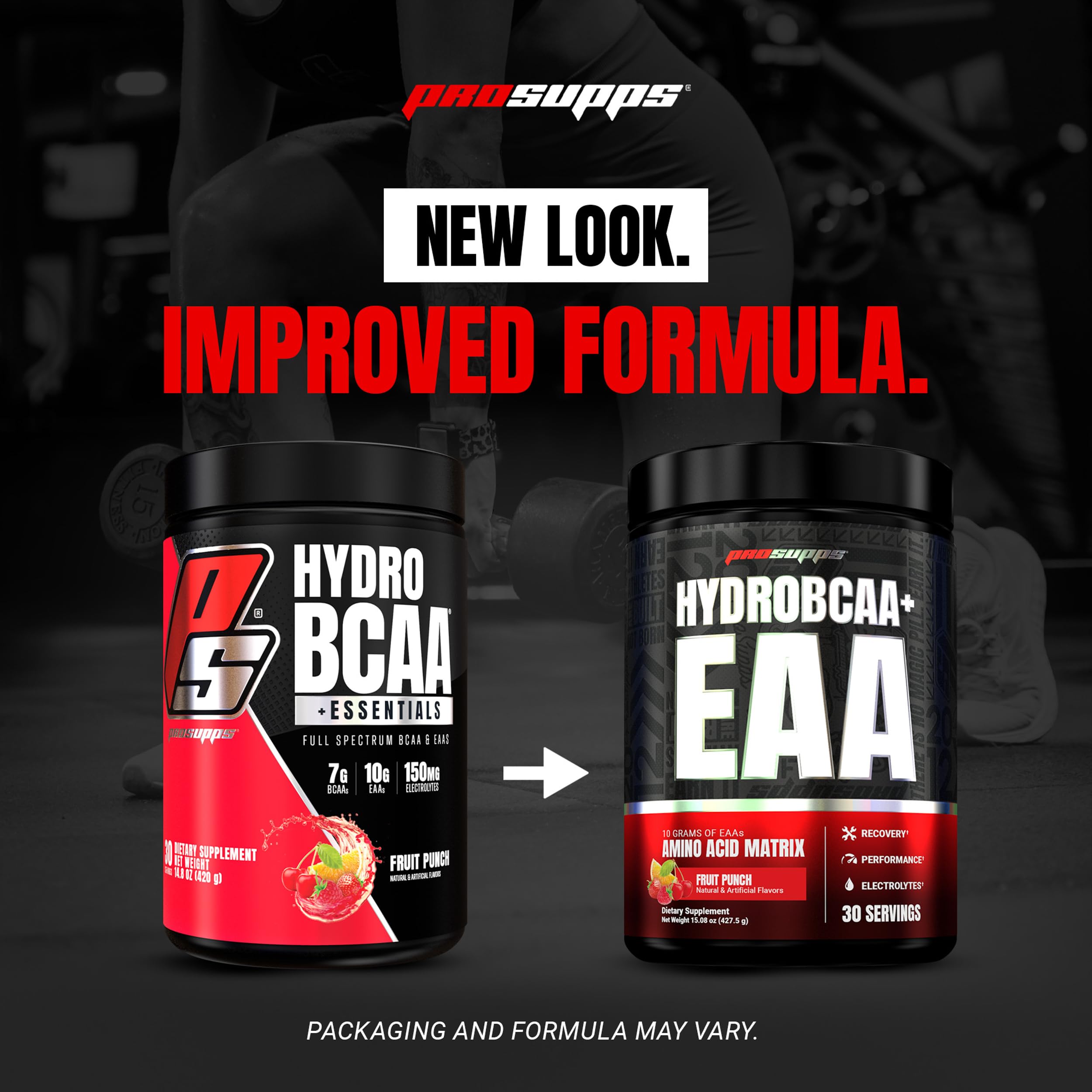 ProSupps HydroBCAA en botella deportiva en gimnasio para uso práctico