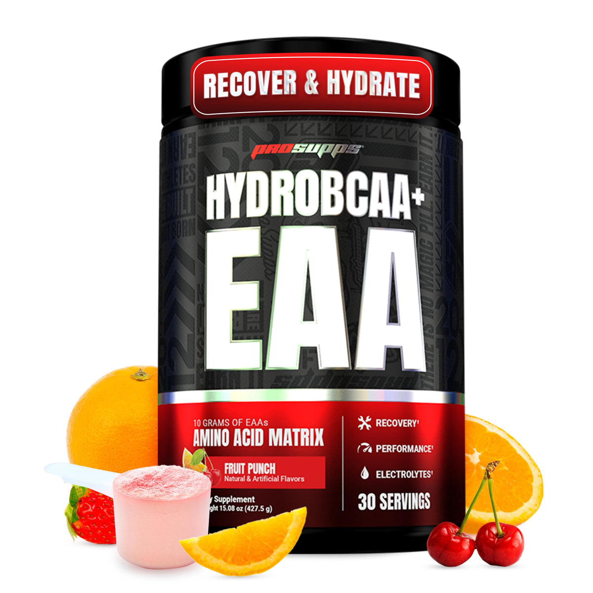 ProSupps HydroBCAA frente del envase mostrando diseño y beneficios claros