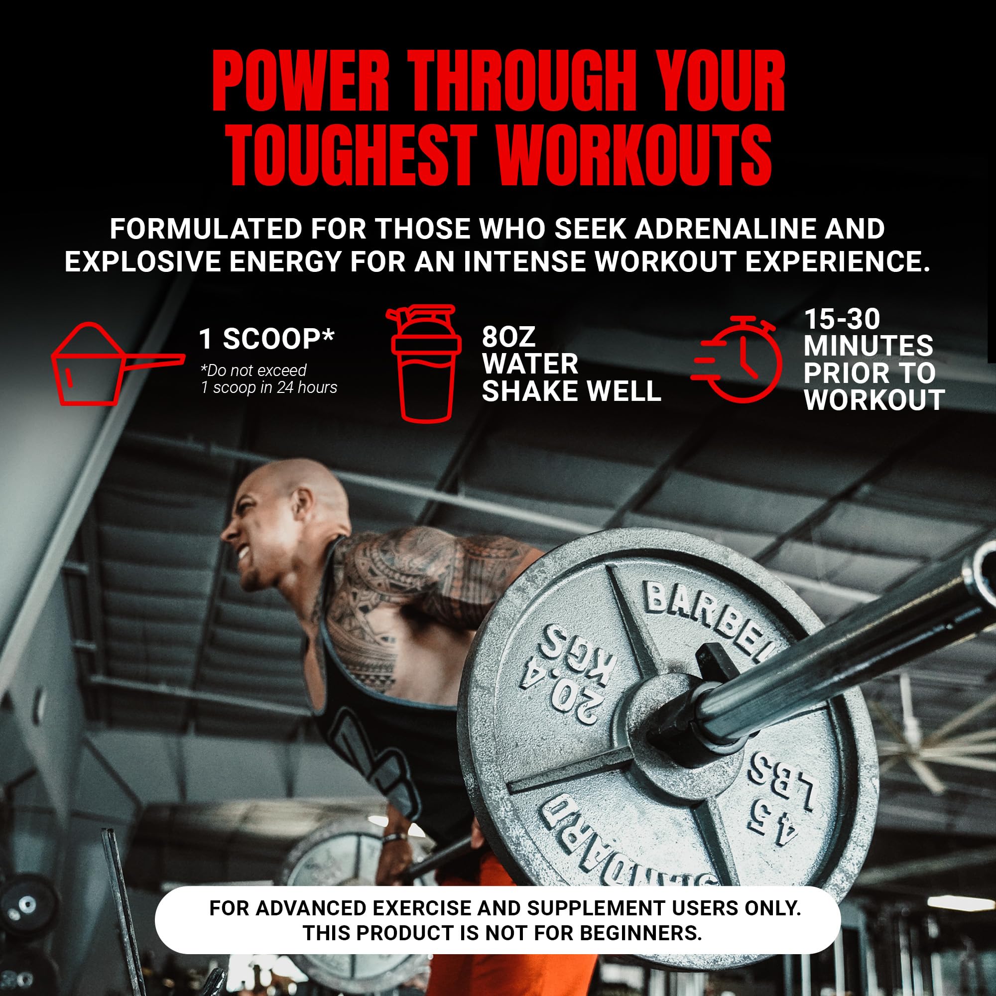ProSupps Mr. Hyde cuchara con polvo Pixie Dust para medir dosificación