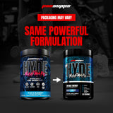 Cucharada de scoop con ProSupps Mr. Hyde Nightmare, dosificación visible y precisa