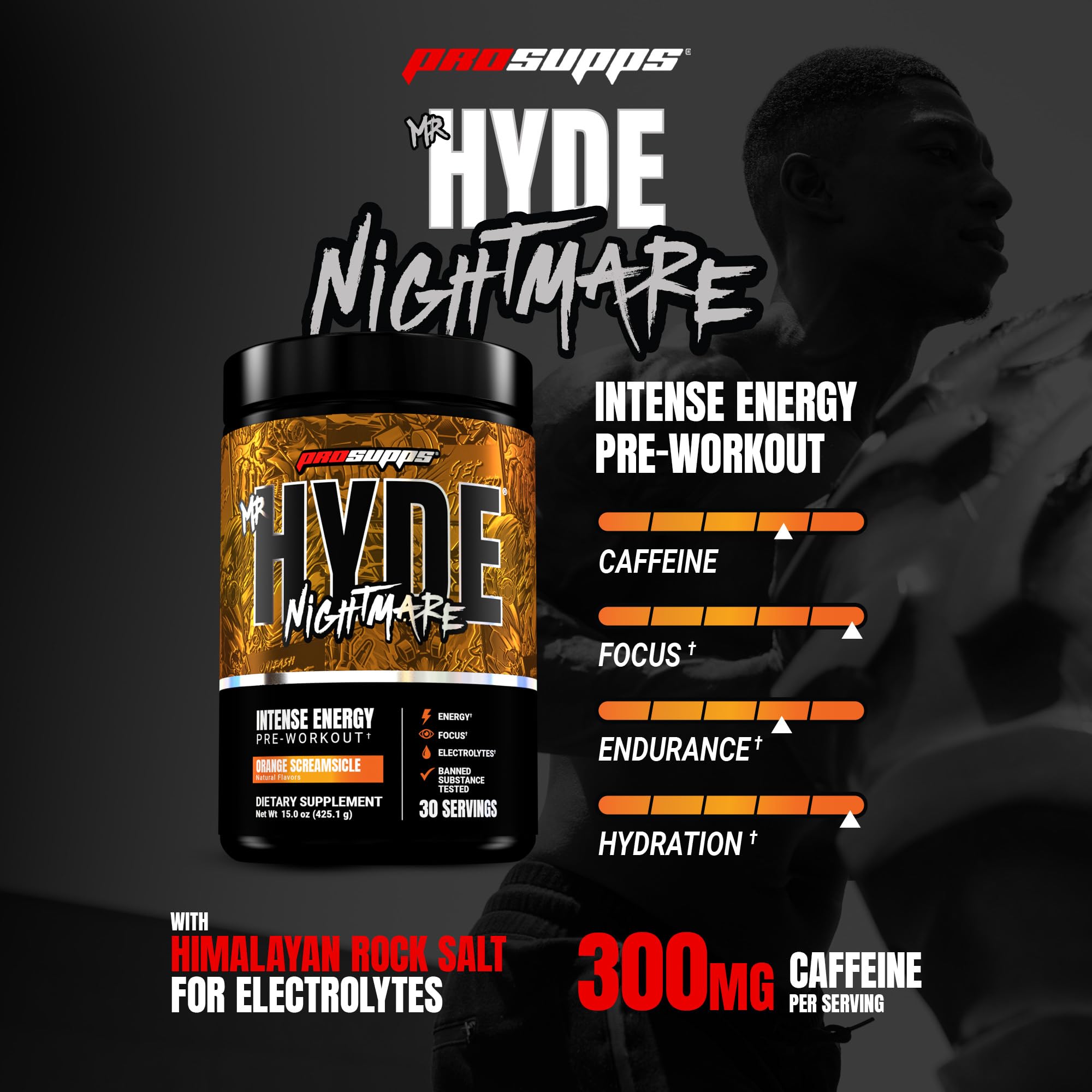 ProSupps Mr. Hyde Nightmare polvo textura cremosa que facilita mezcla rápida