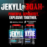 ProSupps Mr. Hyde Nightmare cuchara medidora junto al envase para comparar tamaño