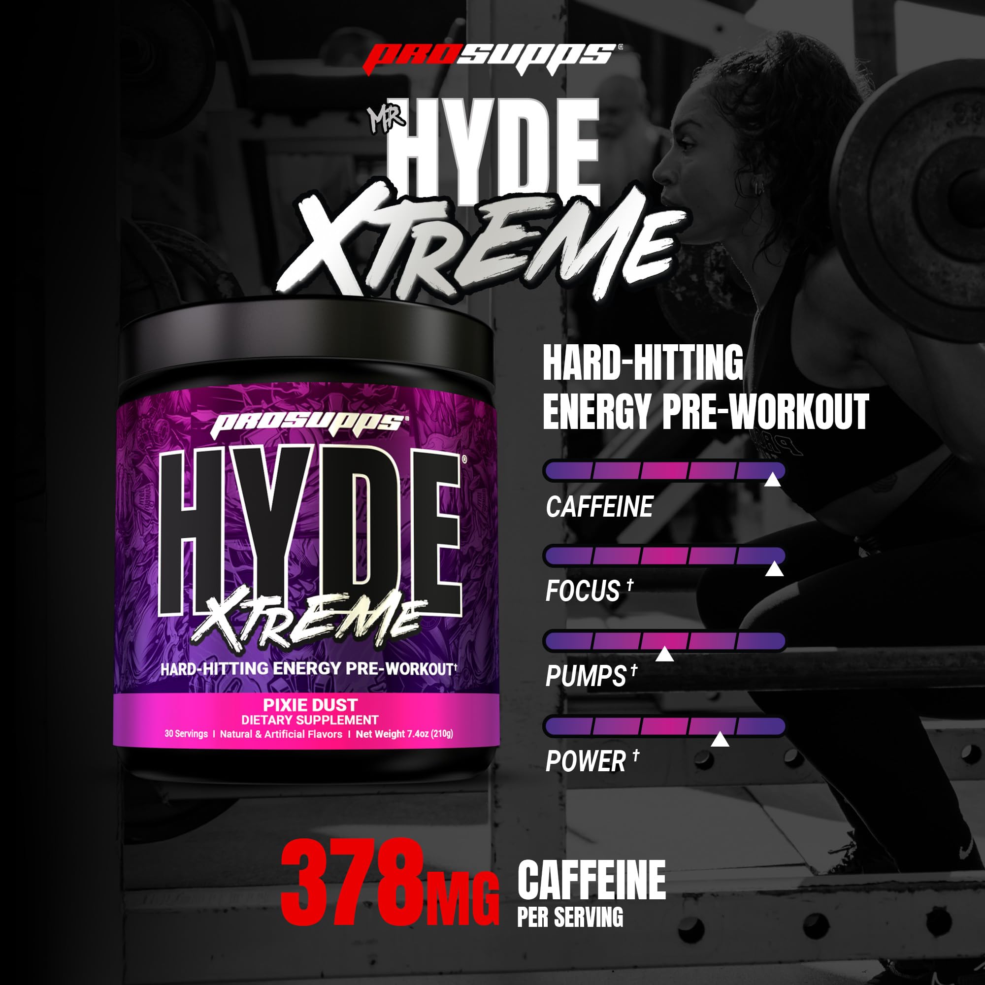 ProSupps Mr. Hyde bebida mezclada con textura fina y disolución rápida