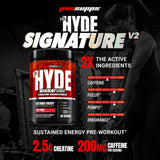 ProSupps Mr. Hyde V2 detalle de ingredientes con creatina y beta-alanina para rendimiento