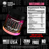ProSupps Mr. Hyde Xtreme etiqueta nutricional exhibe ingredientes clave