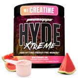 ProSupps Mr. Hyde Xtreme frasco al frente muestra diseño y sabor sandía