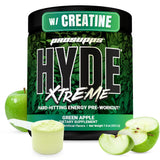 ProSupps Mr. Hyde Xtreme frontal del envase mostrando la marca y el sabor manzana verde para energía intensa