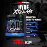 ProSupps Mr. Hyde Xtreme polvo azul textura fina lista para mezclar