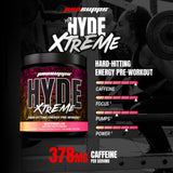 ProSupps Mr. Hyde Xtreme polvo en primer plano destaca textura fina