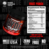 ProSupps Mr. Hyde Xtreme cucharada medidora mostrando cantidad por servicio