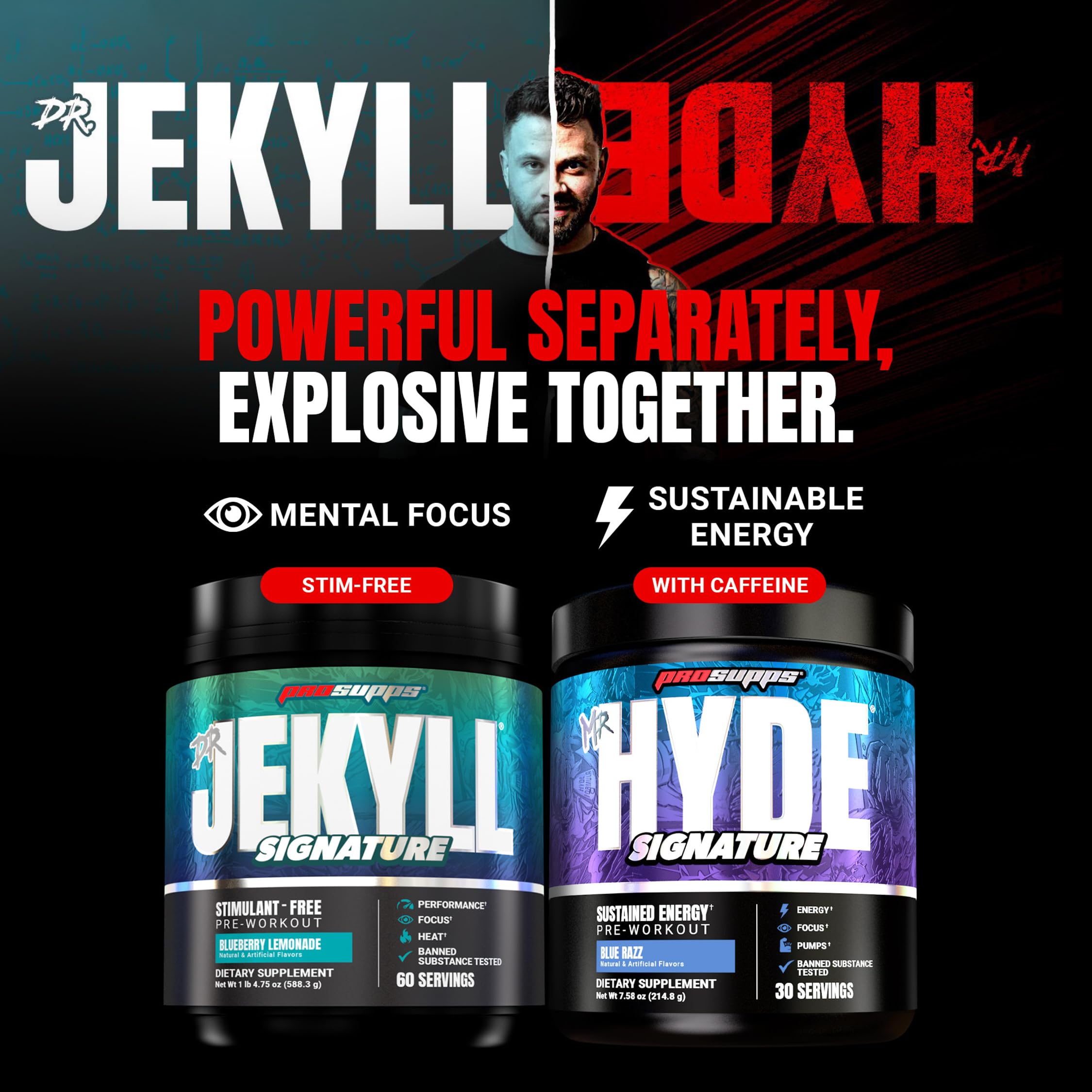 ProSupps Mr. HYDE en ambiente de gimnasio junto a toalla para motivación
